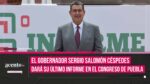 Último informe del gobernador Sergio Salomón será el 22 de noviembre en la nueva sede del Congreso de Puebla