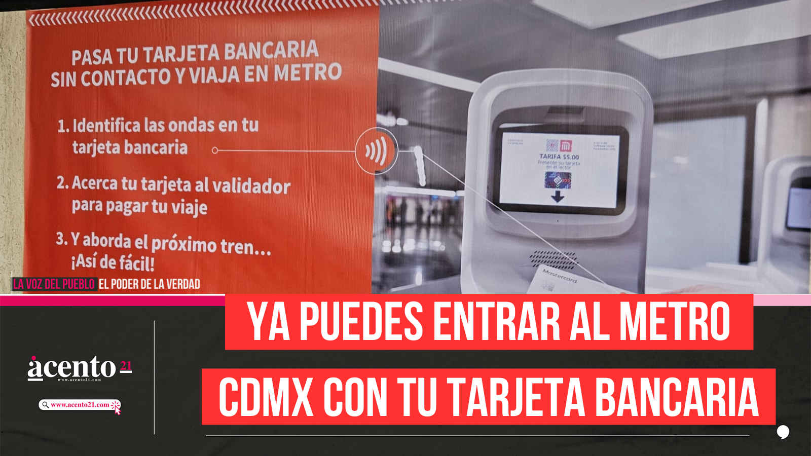 Ya puedes entrar al Metro CDMX con tu tarjeta bancaria