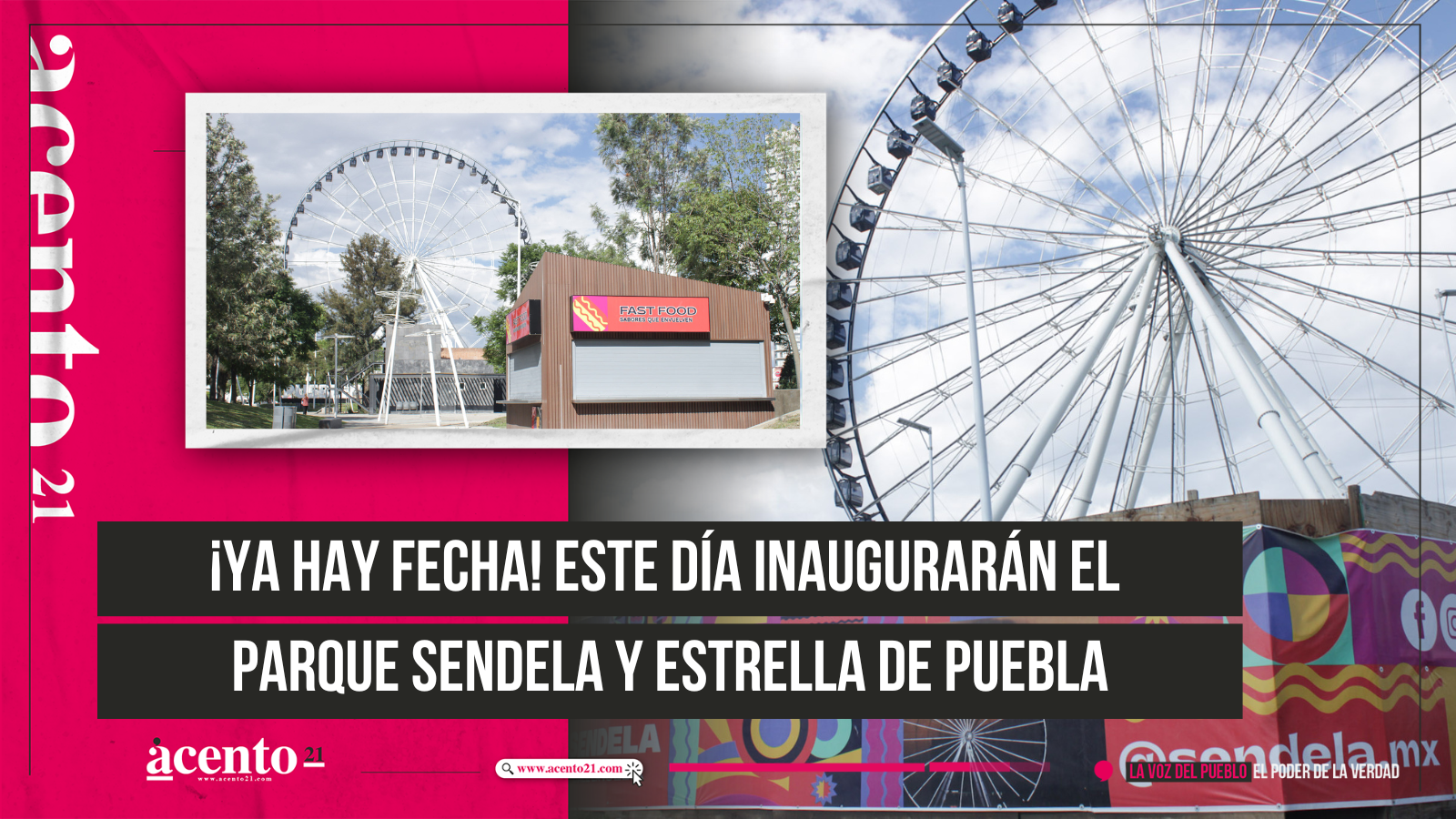 ¡Ya hay fecha! Este día inaugurarán el Parque Sendela y Estrella de Puebla