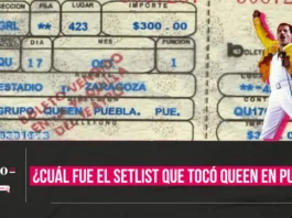 ¿Cuál fue el setlist de Queen en Puebla