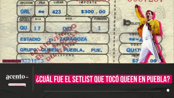 ¿Cuál fue el setlist de Queen en Puebla