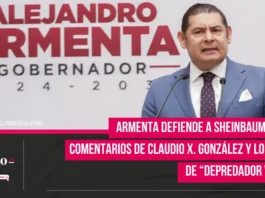 Armenta llama “depredador voraz” a Claudio X. González y lo critica por sus comentarios contra Sheinbaum