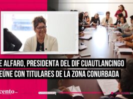 Acude Tere Alfaro, presidenta de Cuautlancingo, a reunión de titulares de la zona conurbada