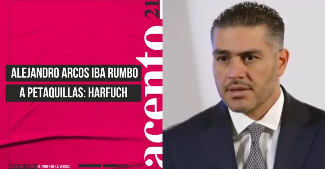 Alejandro Arcos iba rumbo a Petaquillas Harfuch