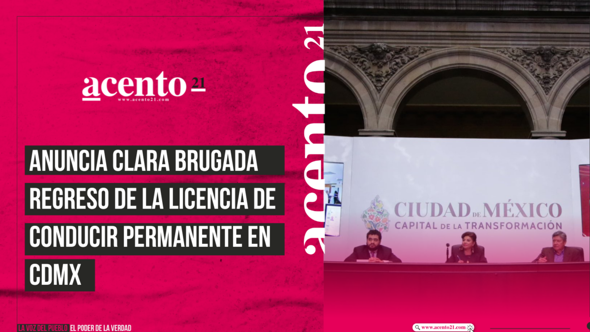 Anuncia Clara Brugada regreso de la licencia de conducir permanente en CDMX