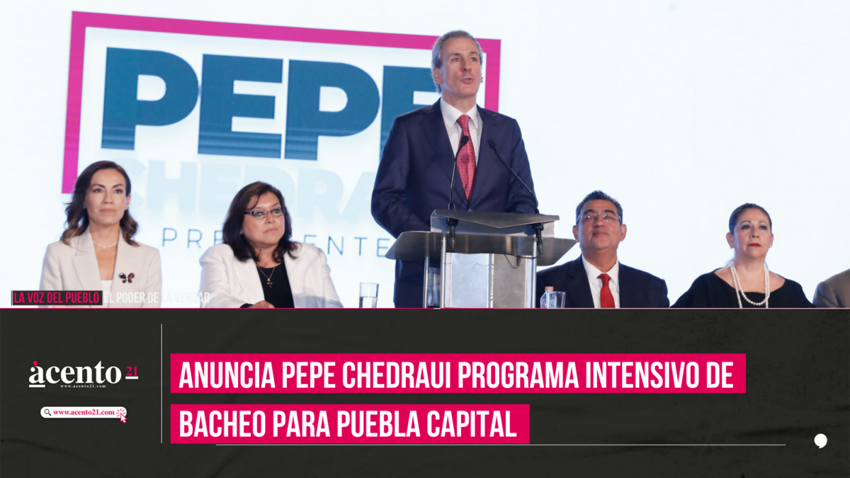 Anuncia Pepe Chedraui programa intensivo de bacheo para Puebla capital