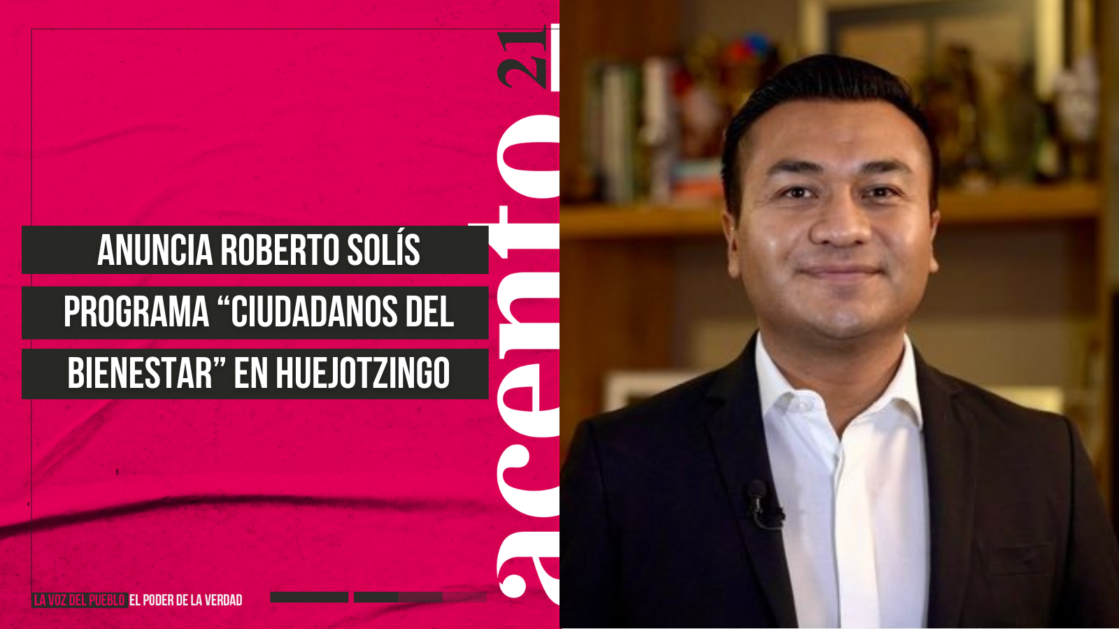 Anuncia Roberto Solís programa “Ciudadanos del Bienestar” en Huejotzingo