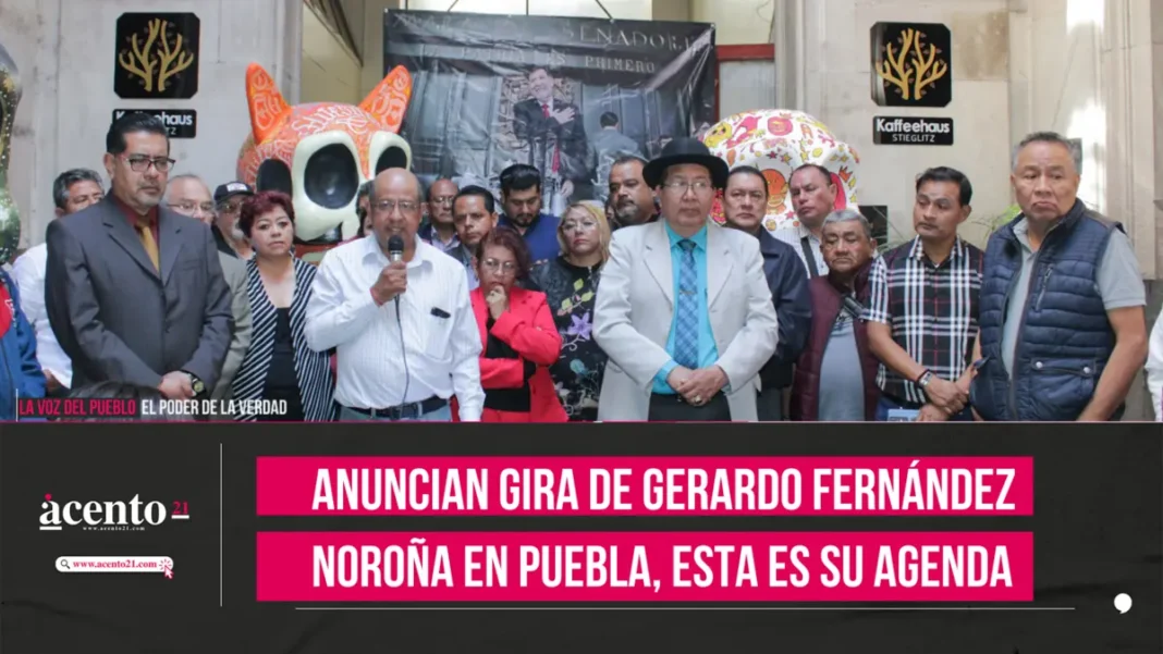 Anuncian gira de Gerardo Fernández Noroña en Puebla, esta es su agenda