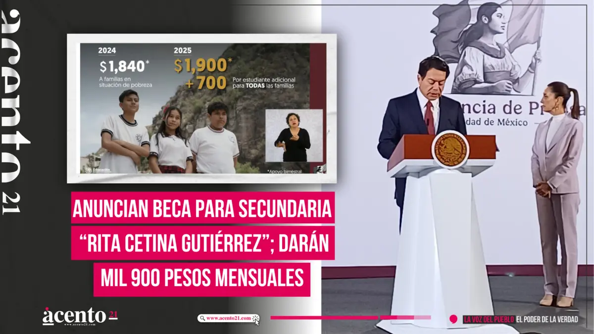 Anuncian beca para Secundaria “Rita Cetina Gutiérrez”; darán mil 900 pesos mensuales