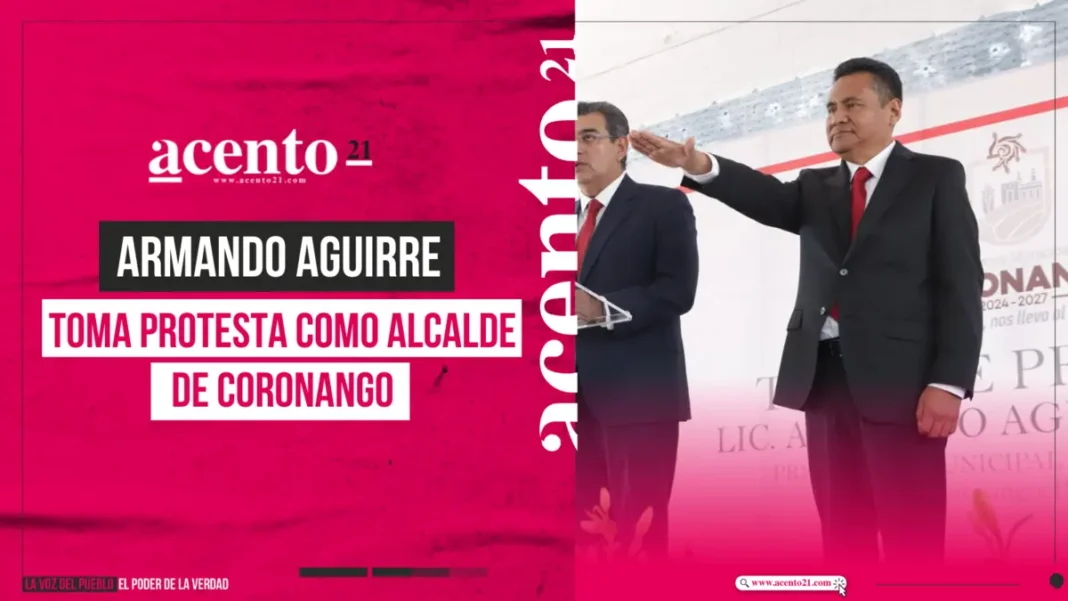 Armando Aguirre toma protesta como alcalde de Coronango