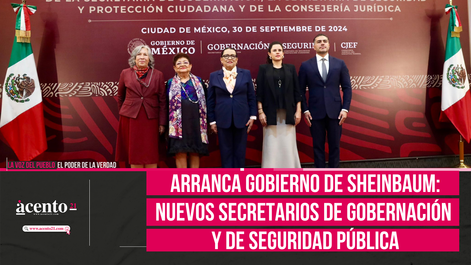 Arranca gobierno de Sheinbaum nuevos secretarios de Gobernación y de Seguridad Pública