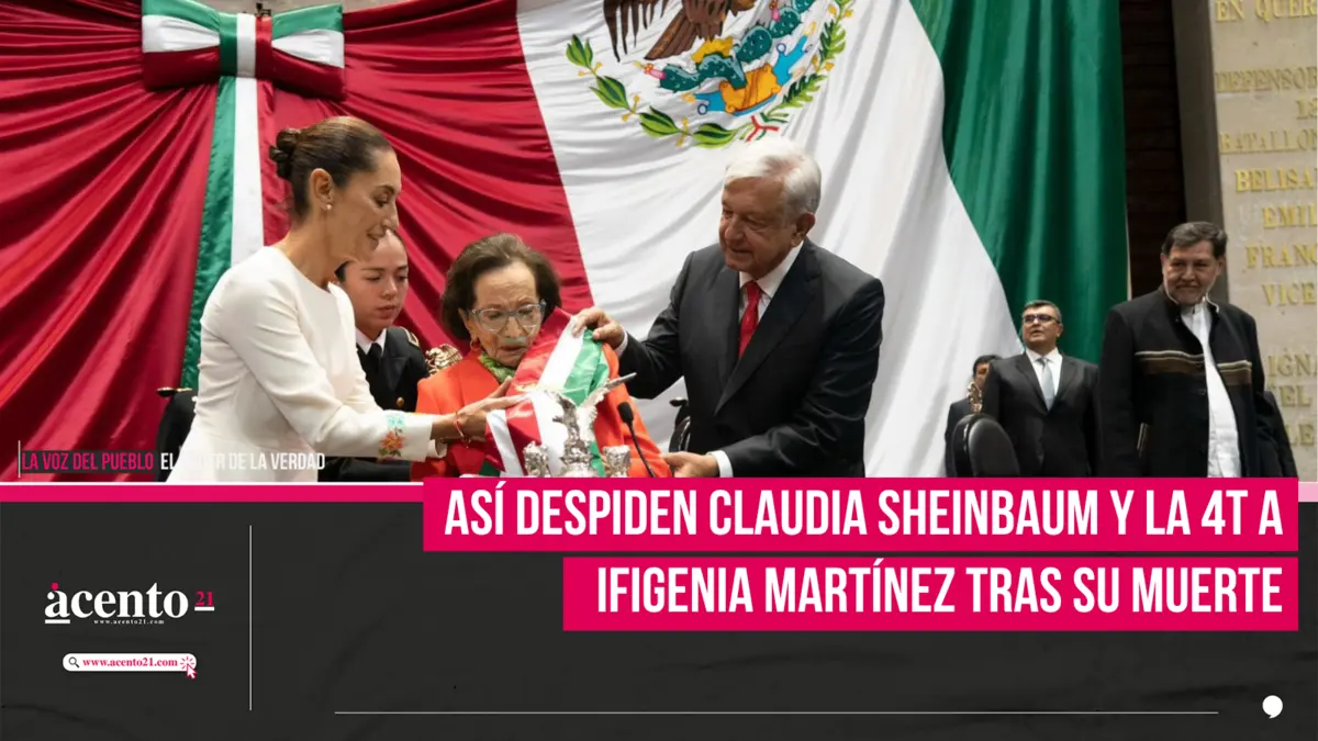 Así despiden Claudia Sheinbaum y la 4T a Ifigenia Martínez tras su muerte