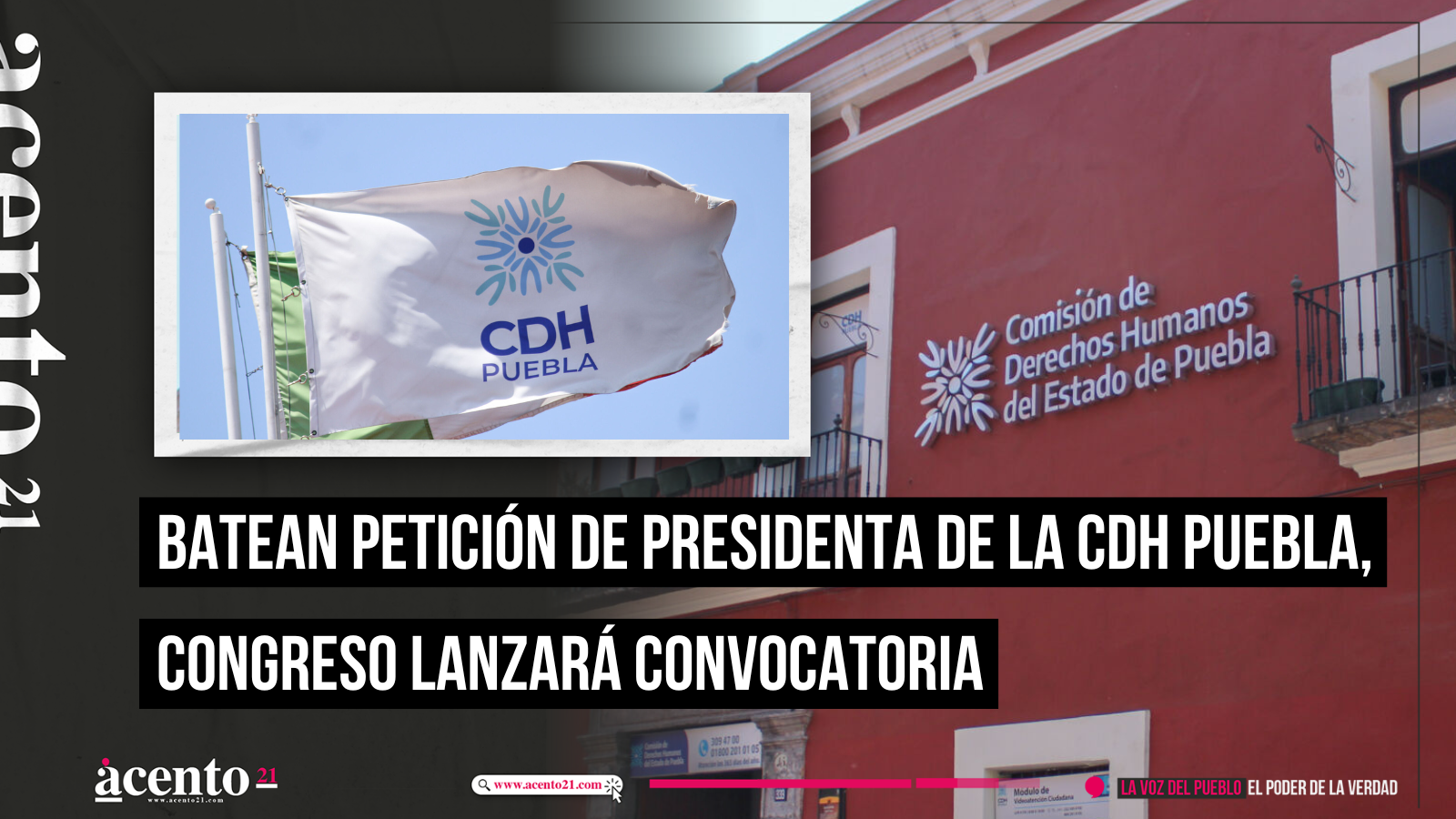 Batean petición de presidenta de la CDH Puebla, Congreso lanzará convocatoria