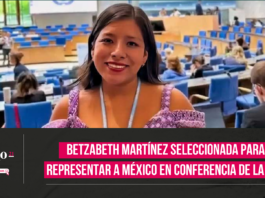 Betzabeth Martínez seleccionada para representar a México en conferencia de la ONU