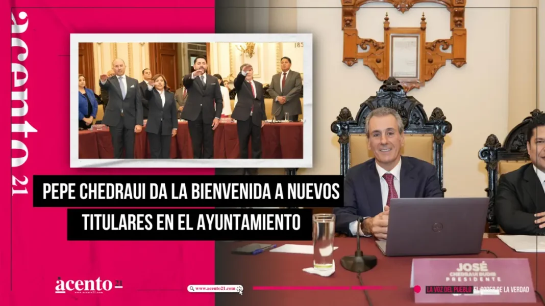 Pepe Chedraui da la bienvenida a nuevos titulares en el Ayuntamiento