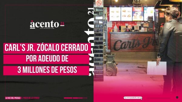 Carl’s Jr. del Zócalo de Puebla promete resolver conflicto de adeudo