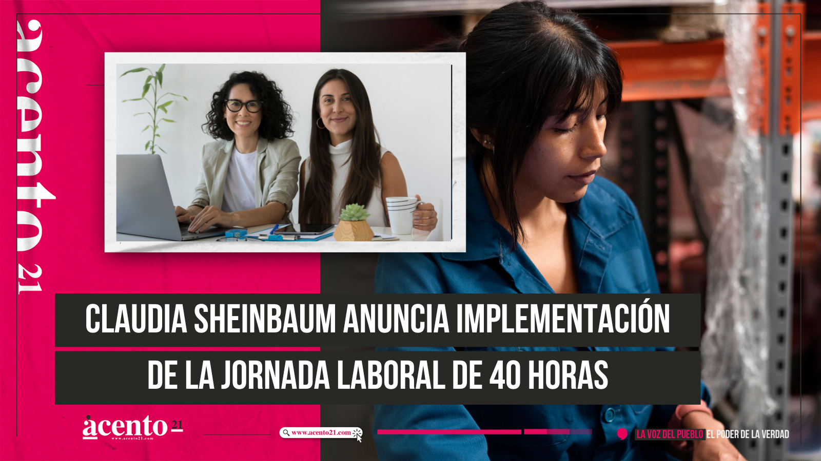 Claudia Sheinbaum anuncia implementación de la jornada laboral de 40 horas