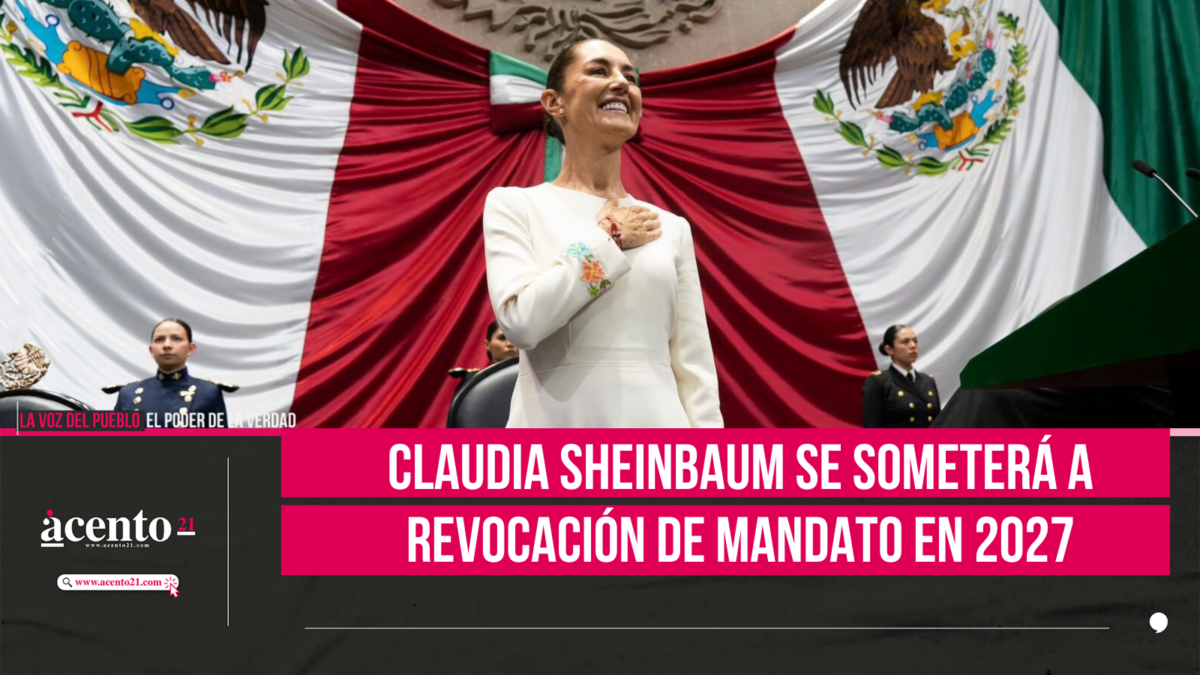 Claudia Sheinbaum se someterá a revocación de mandato en 2027