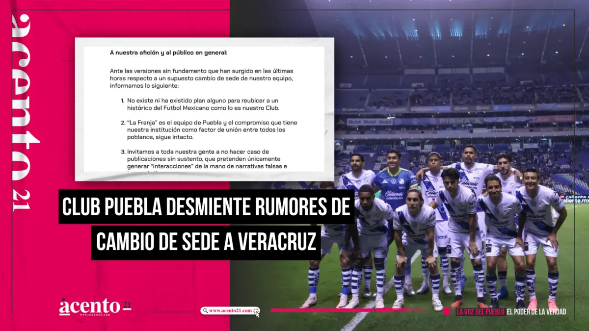 Club Puebla desmiente rumores de cambio de sede a Veracruz