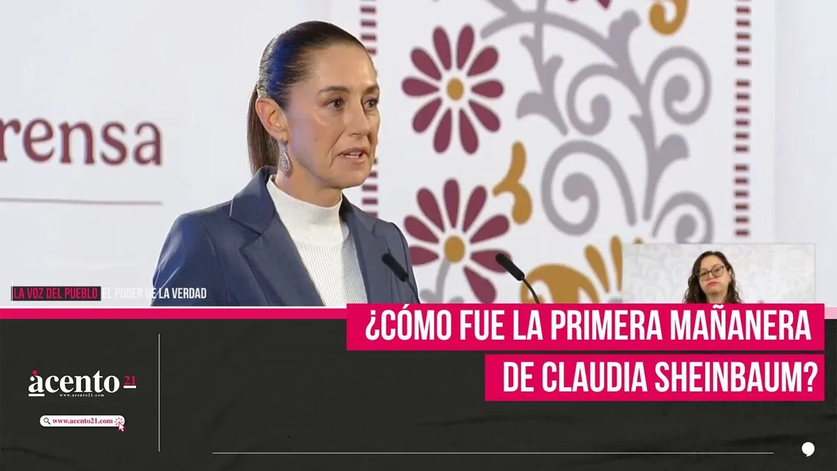 ¿Cómo fue la primera mañanera de Claudia Sheinbaum?