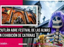 Con exposición de catrinas, autoridades municipales dan inicio al festival de las almas en Teziutlán