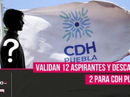 Congreso elimina a 2 aspirantes a la CDH Puebla y validan 12 registros