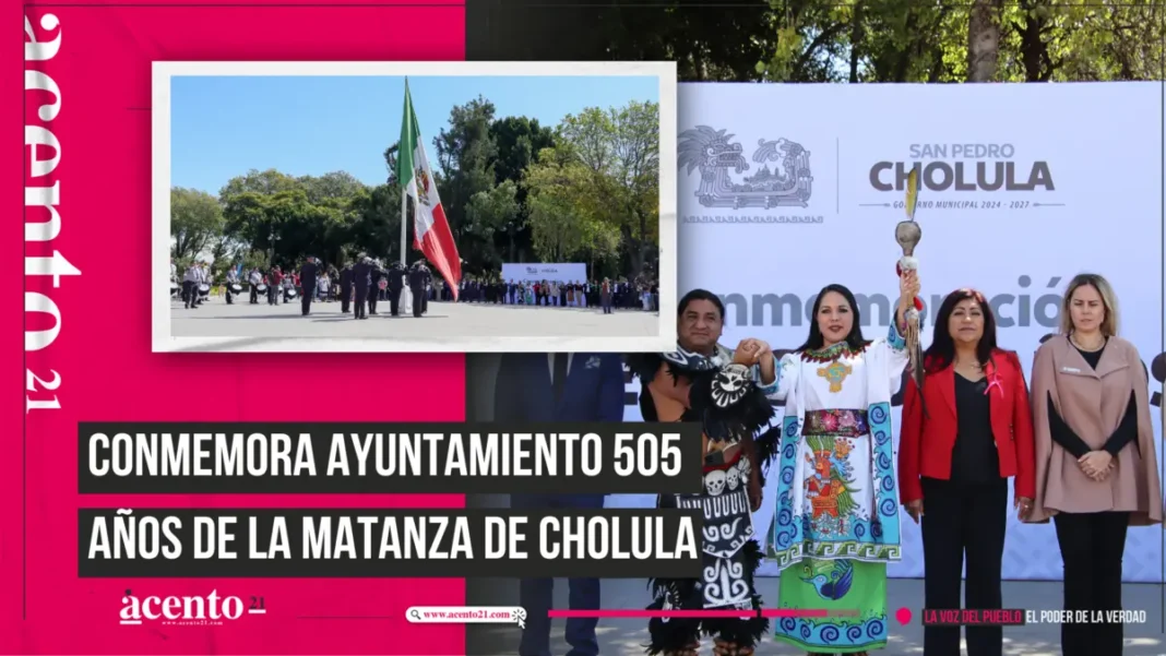 Conmemora Ayuntamiento 505 años de la Matanza de Cholula