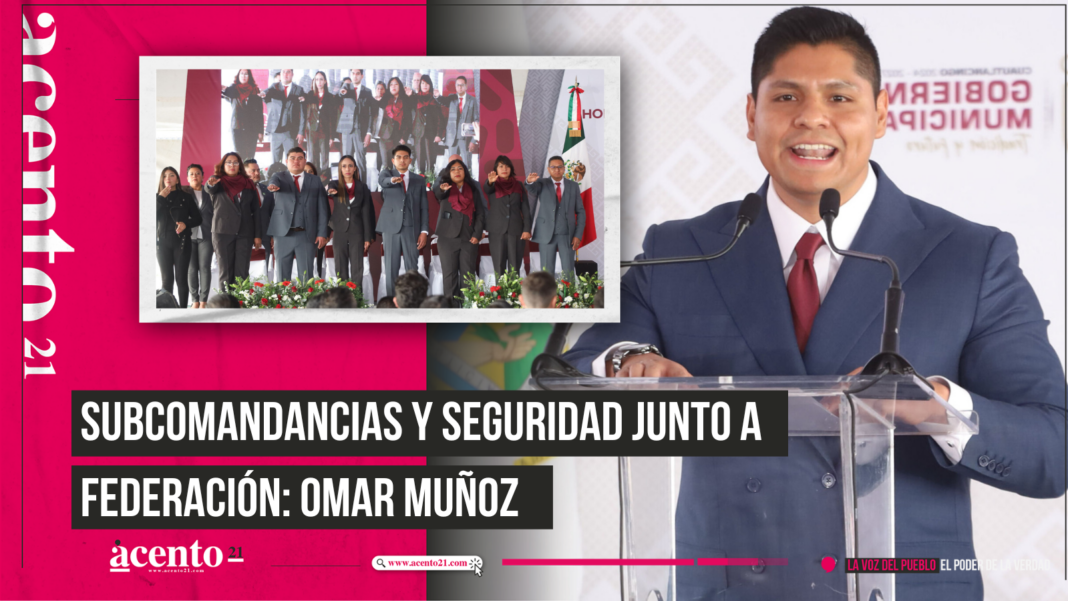 Crear subcomandancias y reforzar seguridad junto a Federación y estado anuncia Omar Muñoz en toma de protesta