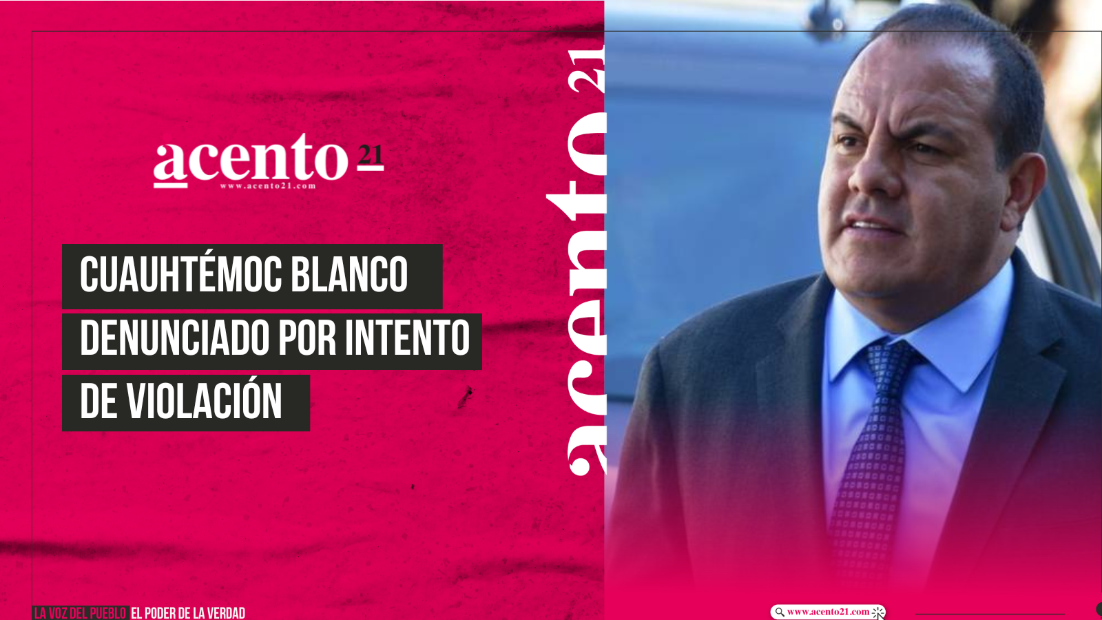 Cuauhtémoc Blanco denunciado por intento de violación