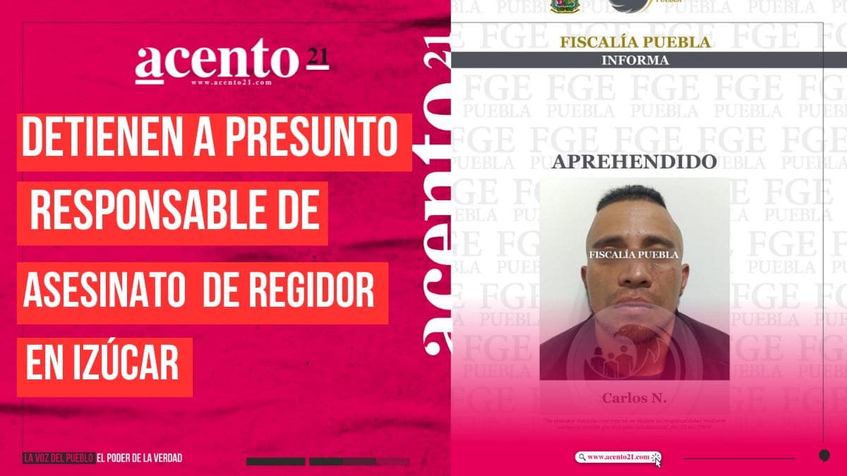 Detienen a Carlos, presunto responsable del asesinato candidato a regidor de Izúcar de Matamoros