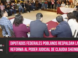 Diputados federales poblanos respaldan la reforma al Poder Judicial de Claudia Sheinbaum