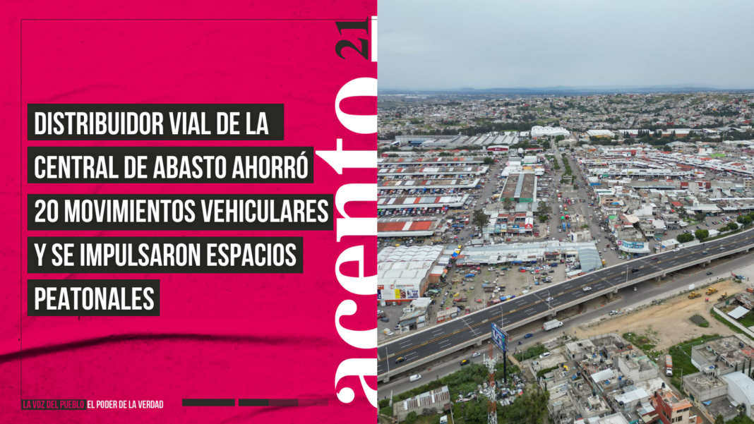 Distribuidor vial de la Central de Abasto ahorró 20 movimientos vehiculares