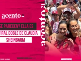 ¿Se parecen? Ella es la viral doble de Claudia Sheinbaum