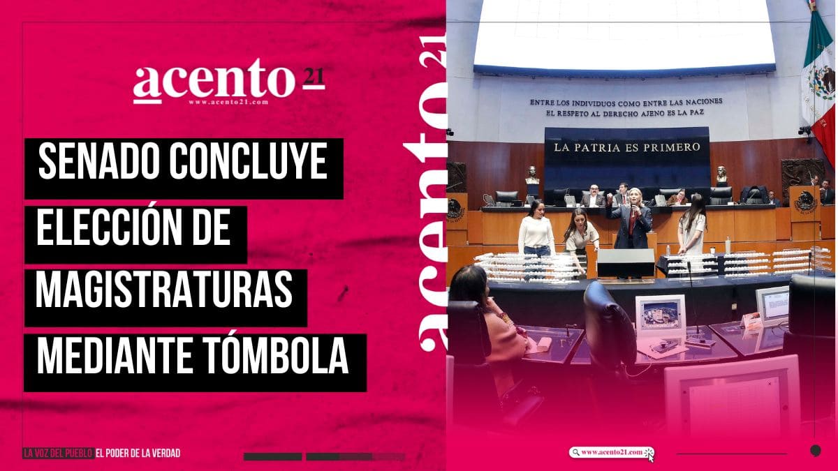 El Senado concluye elección por tómbola de 414 magistraturas