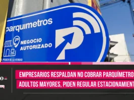 Empresarios respaldan no cobrar parquímetros a adultos mayores, piden regular estacionamientos