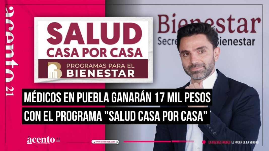 En Puebla contratarán mil 100 médicos para el programa “Salud Casa por casa” con sueldo de 17 mil pesos