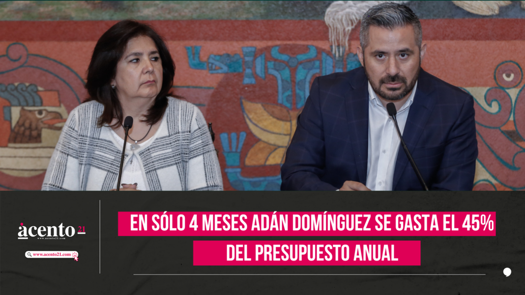 En solo 4 meses Adán Domínguez se gasta el 45% del presupuesto anual