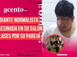 Estudiante normalista es asesinada en su salón de clases por su pareja