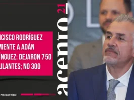 Francisco Rodríguez desmiente a Adán Domínguez dejaron 750 ambulantes; no 300