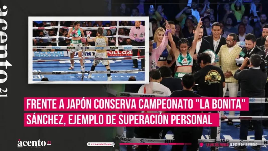 Frente a Japón conserva campeonato La Bonita Sánchez, ejemplo de superación personal