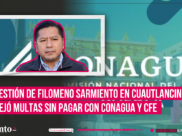 Gestión de Filomeno Sarmiento en Cuautlancingo dejó multas sin pagar con Conagua y CFE