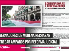 Gobernadores de Morena rechazan entregar amparos por reforma judicial