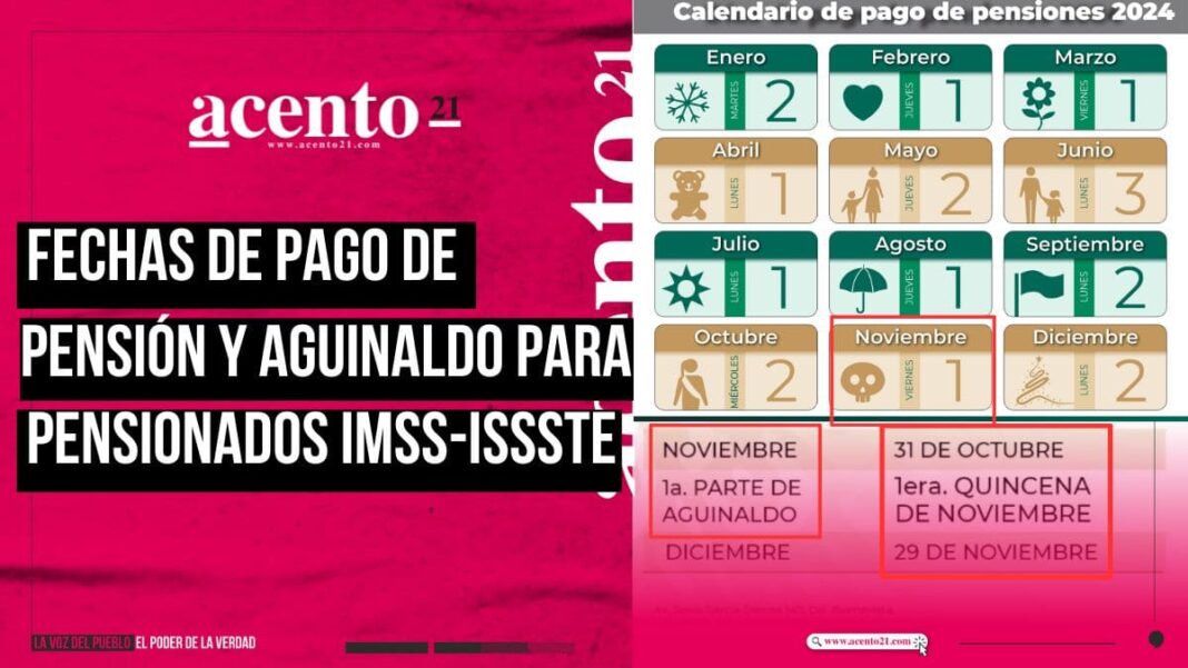 IMSS e ISSSTE fechas de pensión y aguinaldo para jubilados