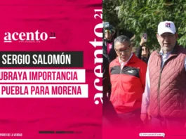 Sergio Salomón subraya importancia de Puebla para Morena