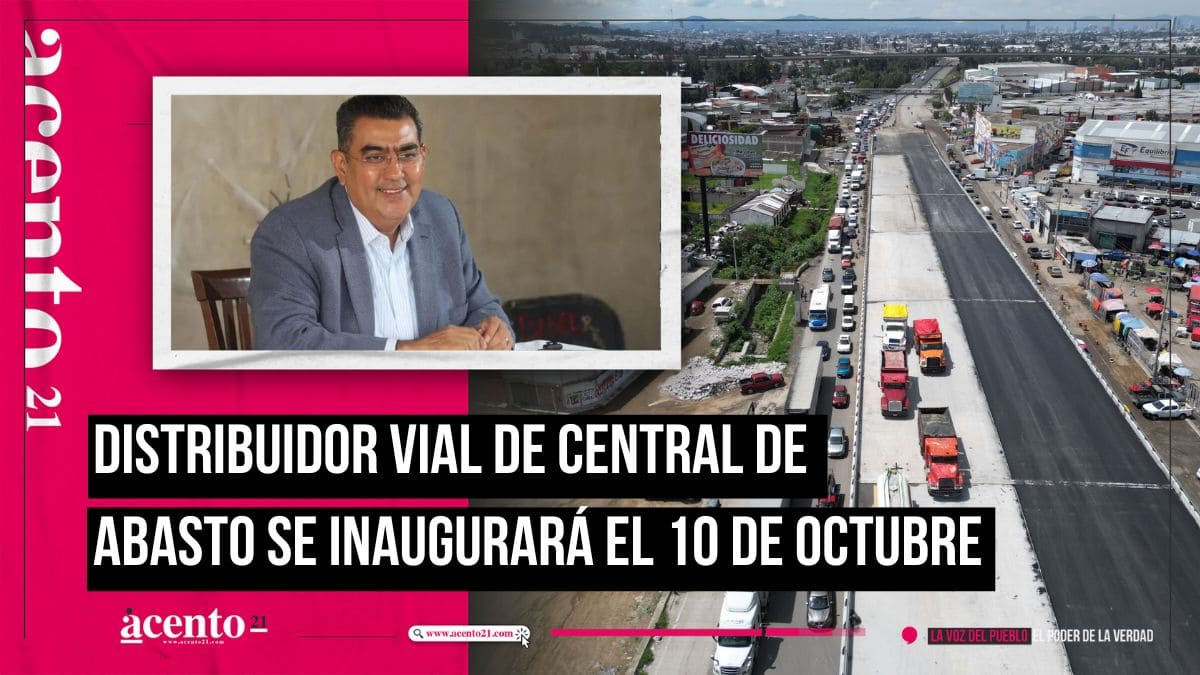 Inauguración de distribuidor vial de la Central de Abasto 10 de octubre