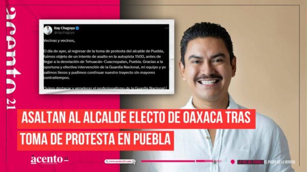 Intentan asaltar al alcalde electo de Oaxaca cuando regresaba toms de protesta de Pepe Chedraui