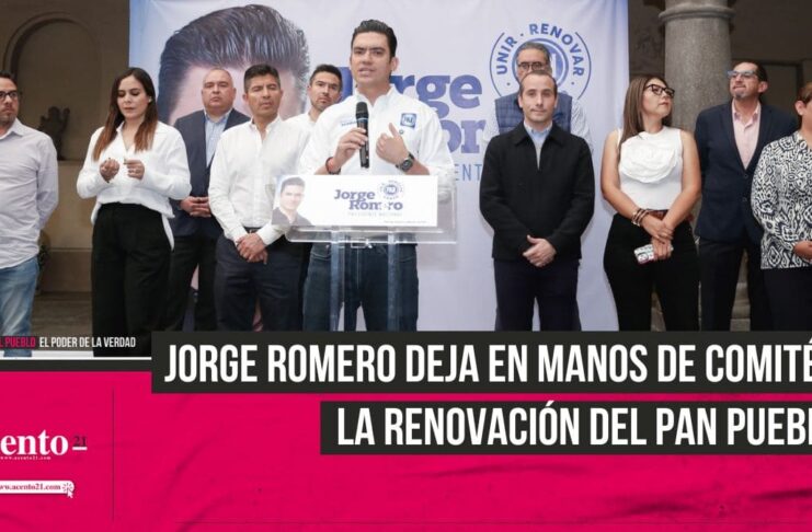 Jorge Romero evita tirar línea para método de renovación del PAN Puebla