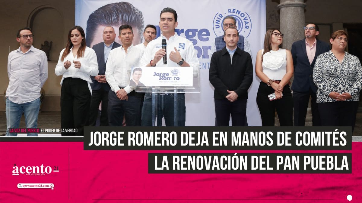 Jorge Romero evita tirar línea para método de renovación del PAN Puebla