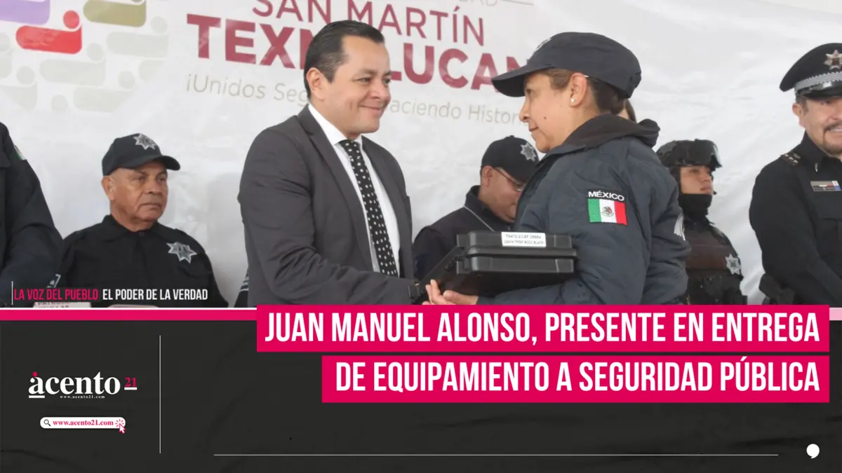 Juan Manuel Alonso, presente en entrega de equipamiento a Seguridad Pública