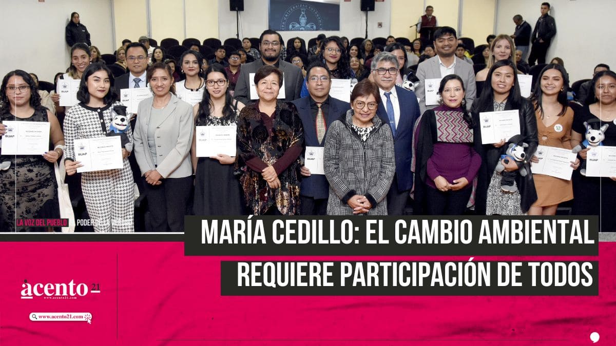 Lilia Cedillo destaca la importancia del cambio ambiental BUAP